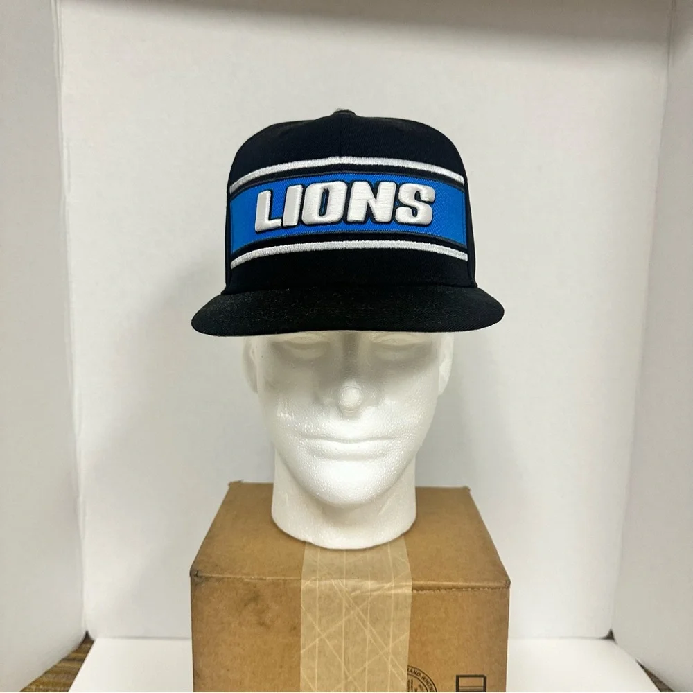 New Era Detroit Lions Sideline Black 59FIFTY Fitted Men’s Hat